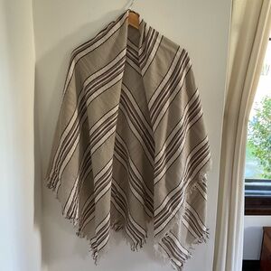 Aritzia Wilfred Wool Striped Blanket Scarf